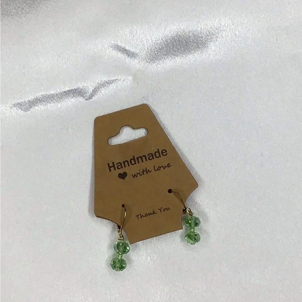 Handmade Beaded Dangle Earrings - Assorted Colors